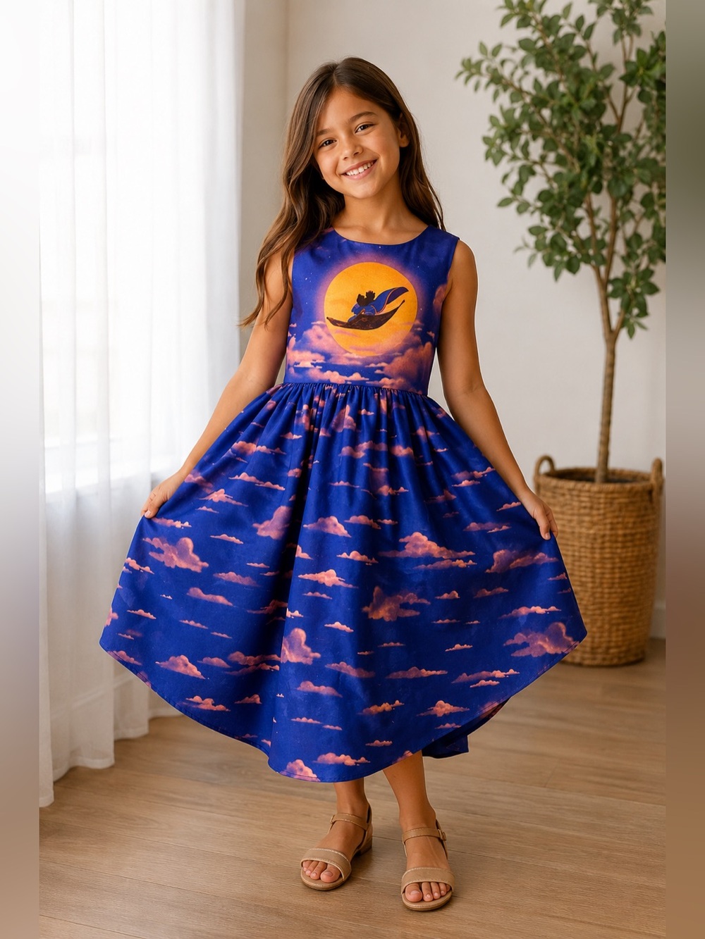Disney Pipermoon & Julie Aladdin Magic Carpet Dress – Girls Size 7